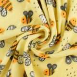 Printed Fleece - VALLEY - 008 - Light Yellow