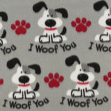 Printed Fleece - VALLEY - 010 - Grey