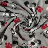 Printed Fleece - VALLEY - 010 - Grey