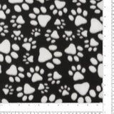 Printed Fleece - VALLEY - 012 - Black