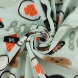 Printed Fleece - VALLEY - 013 - Seaglass