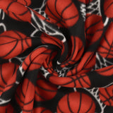 Printed Fleece - VALLEY - 016 - Black