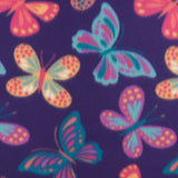 Printed Fleece - VALLEY - 018 - Purple