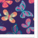 Printed Fleece - VALLEY - 018 - Purple