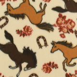 Printed Fleece - VALLEY - 021 - Cream