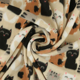 Printed Fleece - VALLEY - 022 - Cream