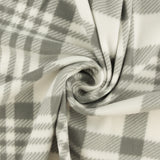 Printed Fleece - VALLEY - 024 - White