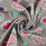 Printed Fleece - VALLEY - 027 - Grey II
