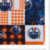 Oilers D'Edmonton Molleton imprimé LNH 4 - Orange