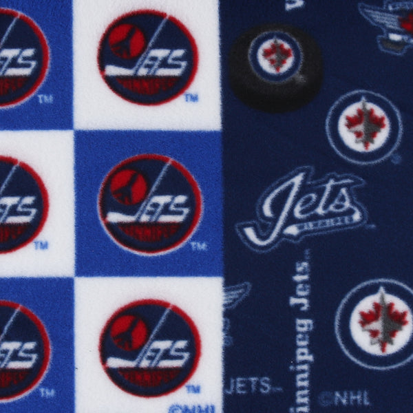 Winniperg Jets NHL Fleece Print - Blue