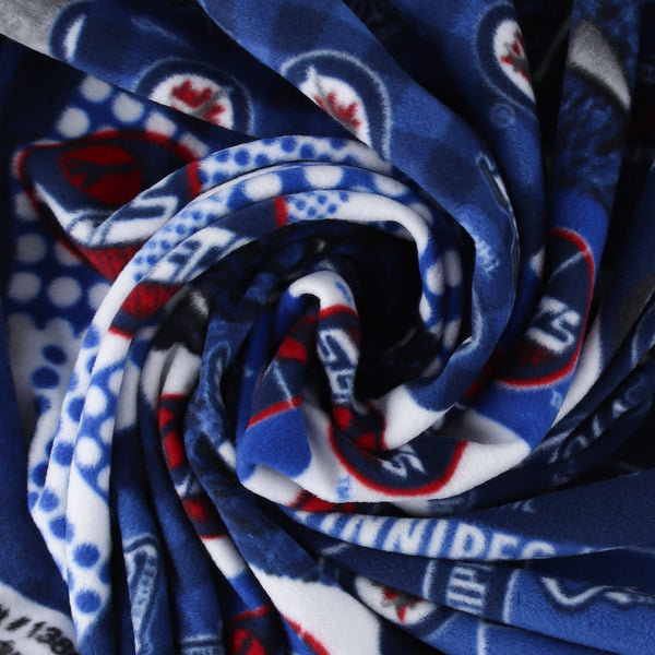 Winniperg Jets NHL Fleece Print - Blue