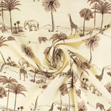 Printed Tencel Look - DESERT NILE - 002 - Offwhite