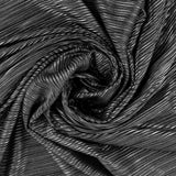 Pleated Foil fabric - LAST DANCE - 002 - Black