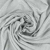 Pleated Foil fabric - LAST DANCE - 005 - Silver