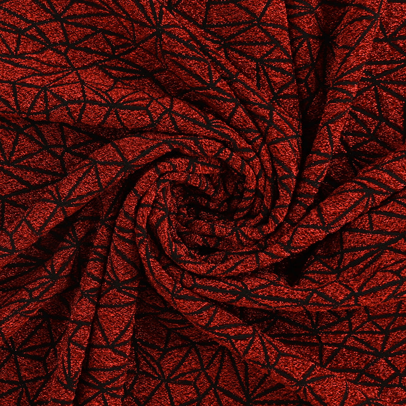 Metallic Knit - SOIREE - 001 - Red