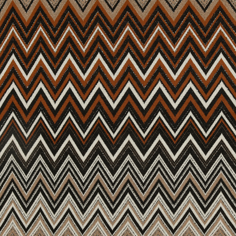 Chevron Knit Print - AROMA - 001 - Brown