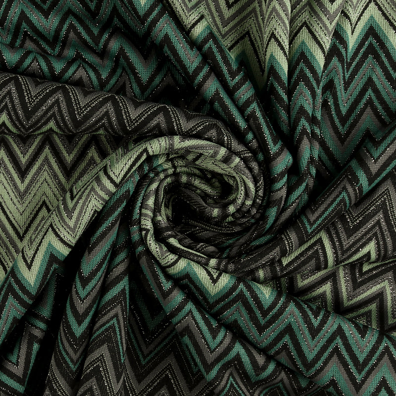 Chevron Knit Print - VERDE - 001 - Green