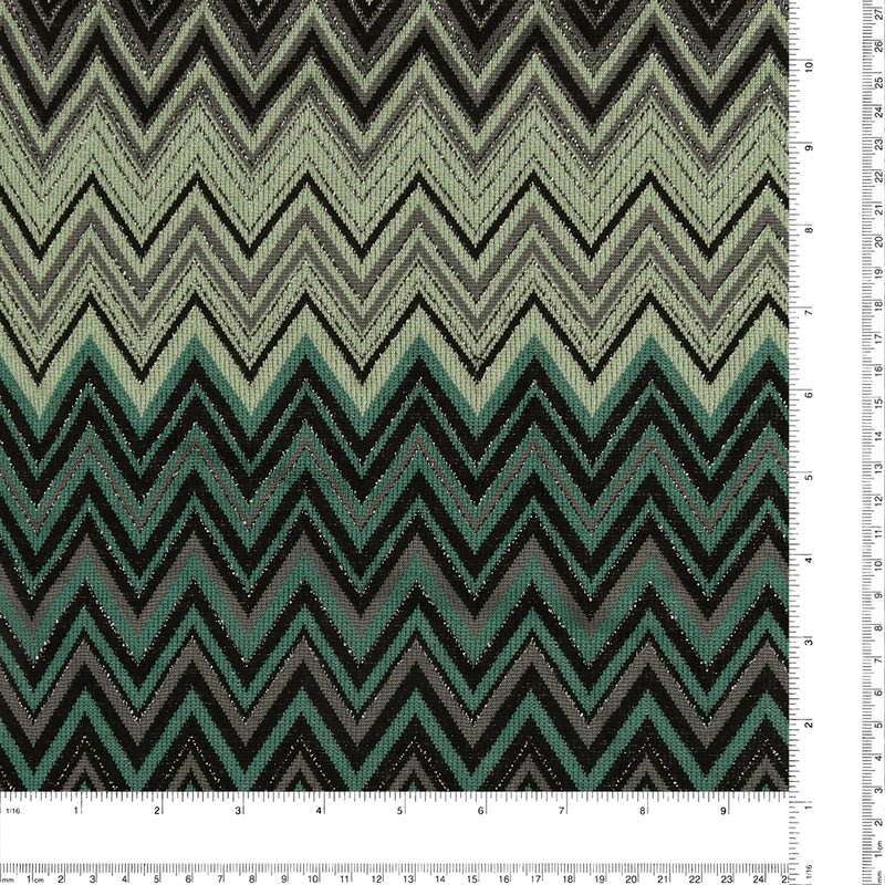 Chevron Knit Print - VERDE - 001 - Green
