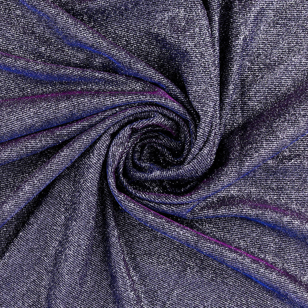 Metallic Knit - SOIREE - 005 - Black & Blue