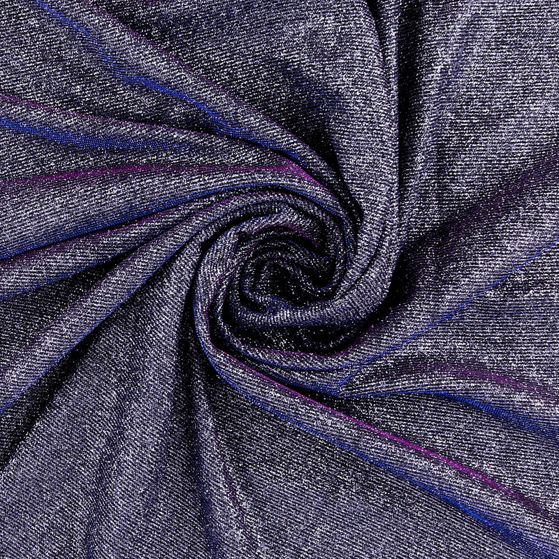 Metallic Knit - SOIREE - 005 - Black & Blue