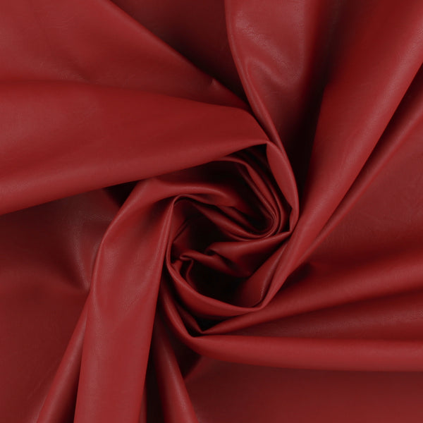 Poly Leather Look - ACADEMY - 004 - Cherry Red