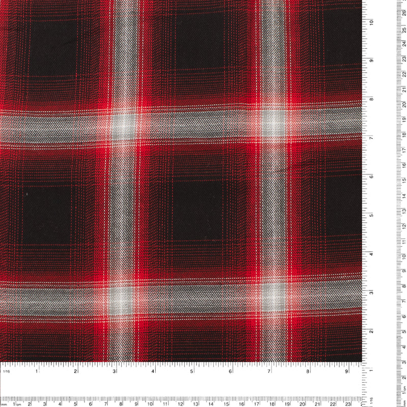 Carreaux Cambridge - 006 - Noir et Rouge