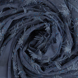 3D Stretch Embroidered Mesh - SOCIALITE - 010 - Denim