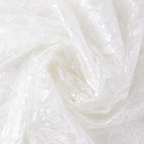 Embroidered Fancy Lace With Sequins - SOCIALITE - 002 - White