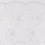 Embroidered Fancy Lace With Sequins - SOCIALITE - 004 - White