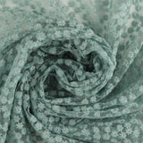 Embroidered Fancy Lace - SOCIALITE - 002 - Dusty Aqua