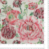Dentelle imprimée - AZALÉE - 001 - Rose