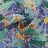 Dentelle imprimée - AZALÉE - 002 - Royal