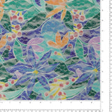 Dentelle imprimée - AZALÉE - 002 - Royal