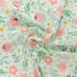Dentelle imprimée - AZALÉE - 003 - Corail