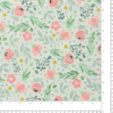 Dentelle imprimée - AZALÉE - 003 - Corail