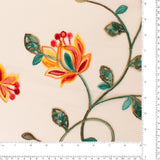 Embroidered Mesh - ELEGANZA - 003 - Peach
