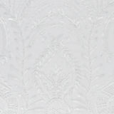 Beaded Mesh Embroidery - ELEGANZA - 005 - White