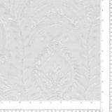 Beaded Mesh Embroidery - ELEGANZA - 005 - White