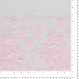 Flet brodé - <PRINCESS CHARLOTTE> - 001 - Rose Pâle