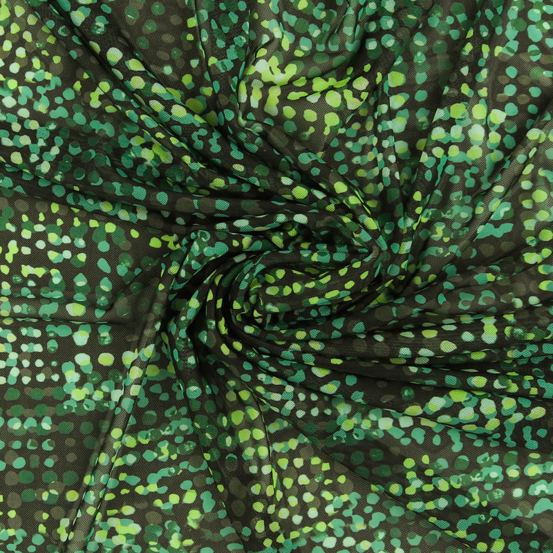 Mesh Print - VERDE - 001 - Black & Green
