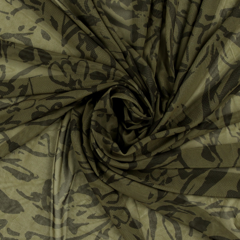 Mesh Print - VERDE - 002 - Olive