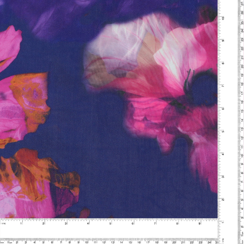 Mesh Print - ARIELLE - 004 - Dark Purple