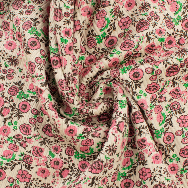 Printed Corduroy - QUATTRO - 001 - Ivory