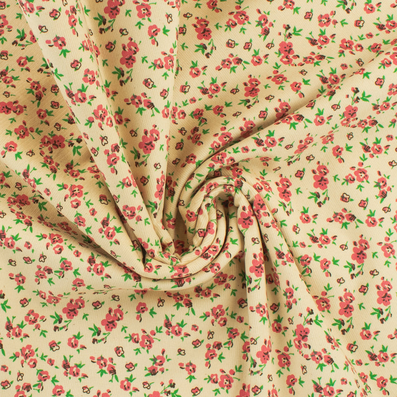 Printed Corduroy - QUATTRO - 004 - Beige