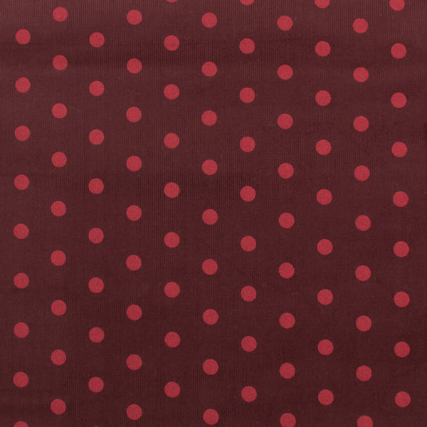 Printed Corduroy - QUATTRO - 005 - Burgundy