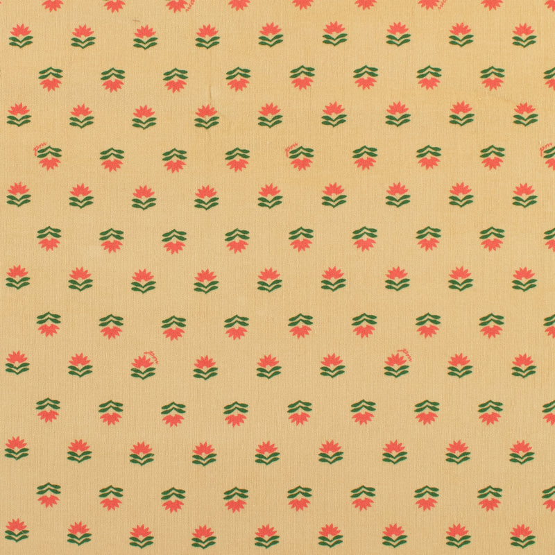 Velours côtelé imprimé - QUATTRO - 007 - Sable