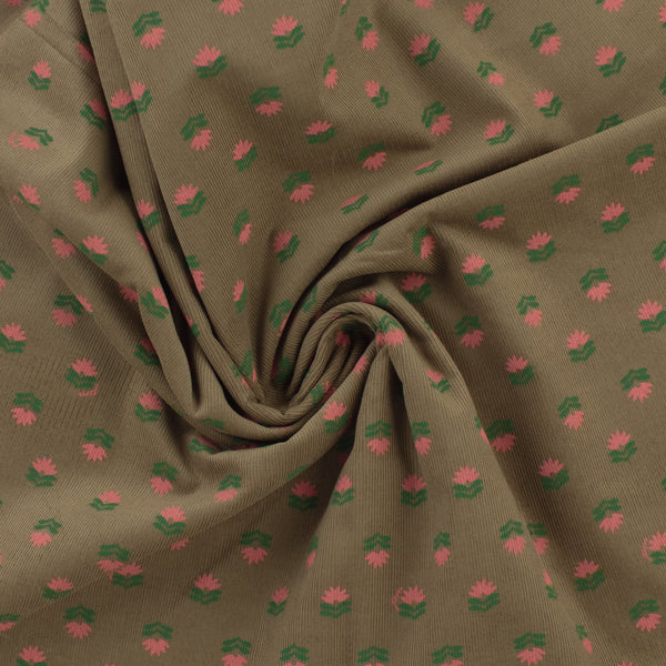 Printed Corduroy - QUATTRO - 009 - Bark