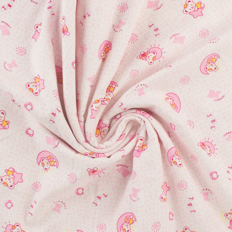 Printed Corduroy - QUATTRO - 014 - White