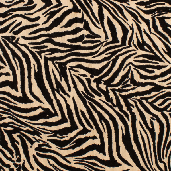 Printed Corduroy - QUATTRO - 015 - Black