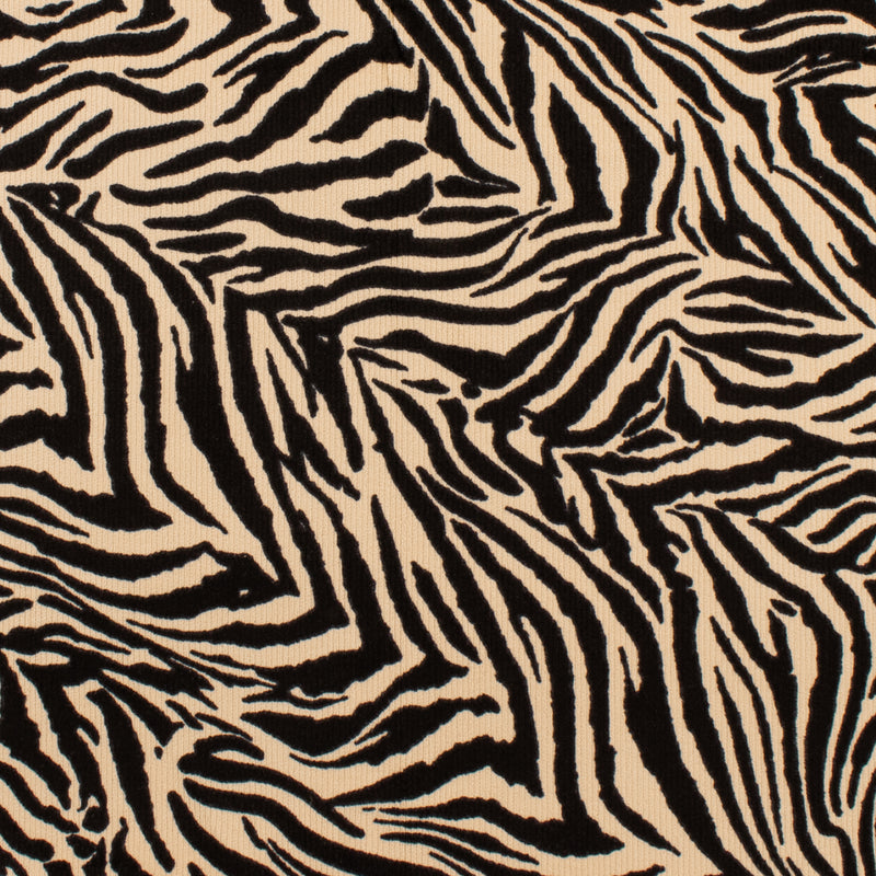 Printed Corduroy - QUATTRO - 015 - Black